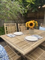 Outlet - Lila 6 Seater Bamboo Folding Garden Dining Table - Image 3