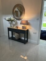 Outlet - Chatsworth Slate Grey 2 Drawer Console Table - 120cm - Image 3