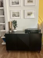 Jack 3 Door Large Sideboard - Geometric Black - Image 5