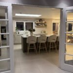 Marilyn Boucle Bar Stool - Whitewash Legs - Image 7