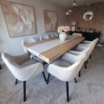 Freya Sand Armchairs - Set of 2 - Black Oak Legs - Image 2