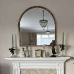 Ingham 70x70cm Wooden Arch Mirror - Natural - Image 3