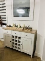 Bampton Sideboard with Wine Rack - Alabaster White - Image 3