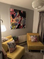 Una Single Sofa Bed - Yellow Velvet - Image 2