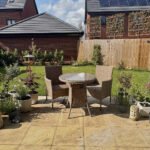 Kemble Bistro Outdoor Dining Table - Natural Brown - Image 2