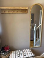 Outlet - Ingham 140x40cm Wooden Arch Mirror - Natural - Image 4