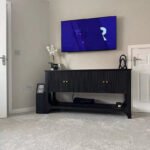 Jade 4 Door Large Sideboard - Black - Image 8