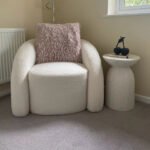 Zaliki Concrete Round Side Table - Pearl Terrazzo - Image 3