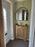 Ingham 70x70cm Wooden Arch Mirror - Natural - Image 4