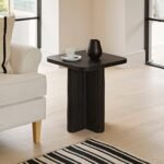Outlet - Orla Wooden Square Side Table - Jet Black - Image 2