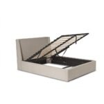 Otto King Size Ottoman Bed - Fossil Woolly Twill - Image 12