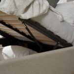 Otto King Size Ottoman Bed - Fossil Woolly Twill - Image 5