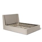 Otto King Size Ottoman Bed - Fossil Woolly Twill - Image 9