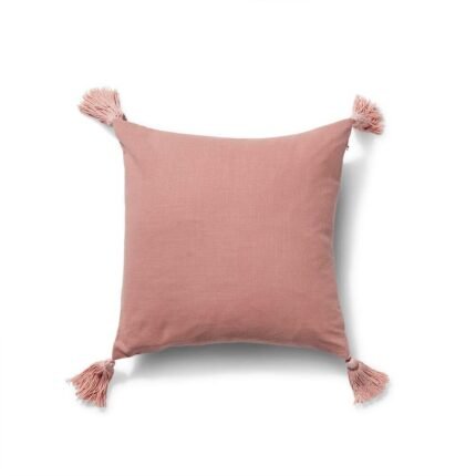 Otura 45x45cm Tasseled Cushion Cover - Blush Pink