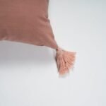 Otura 45x45cm Tasseled Cushion Cover - Blush Pink - Image 2