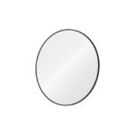 Outlet - Marbury 100cm Metal Round Mirror - Black - Image 3