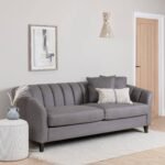 Outlet - Abigail Storage Pouffe/Footstool - Dove Grey - Image 2