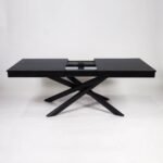 Amelia Black Extendable Dining Table Set - 6 Seater - Mabel Black Spindle Back Chairs - Image 7