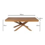 Outlet - Amelia Oak Wood Dining Table - Image 6