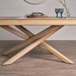 Amelia Whitewash Dining Table Set - 6 Seater - Freya Sand Dining Chairs - Whitewash Oak Legs - Image 3