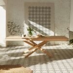 Amelia Whitewash Extending Dining Table Set - 6 Seater - Faye Wooden Whitewash Dining Chairs - Image 2