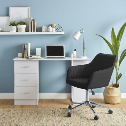 Outlet – Anna swivel office chair - black