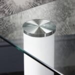 Outlet - Anya glass dining table set - 6 seater - white - Image 5