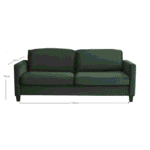 Outlet - Ava 3 Seater Sofa - Green - Image 3