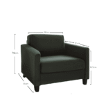 Outlet - Ava Armchair Green - Image 3
