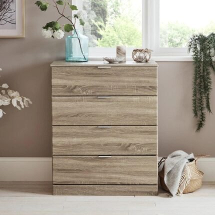 Outlet – Ayla chest of drawers - light oak
