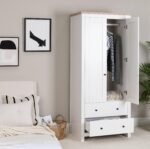 Outlet - Bampton 2 Door Tall Wardrobe - Alabaster White - Image 6