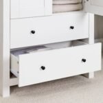 Outlet - Bampton 2 Door Tall Wardrobe - Alabaster White - Image 8