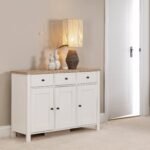 Outlet - Bampton 3 Door Sideboard - Alabaster White - Image 2