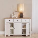 Outlet - Bampton 3 Door Sideboard - Alabaster White - Image 5