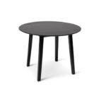 Outlet - Charlie Black Round Dining Table - With Drop Leaf - Image 3