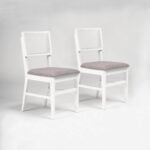 Outlet - Charlie Dining Chair - Set of 2 - White - Image 2