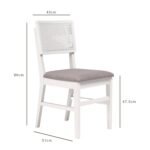 Outlet - Charlie Dining Chair - Set of 2 - White - Image 5