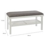 Outlet - Charlie Hallway Bench White - Image 7