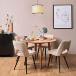 Outlet - Charlie Natural Wood Effect Dining Table - Drop Leaf - Image 2