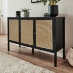 Outlet - Charlie sideboard - cane front - white