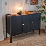 Outlet - Charlie 3 Door Sideboard - Noir Black - Image 2