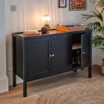 Outlet - Charlie 3 Door Sideboard - Noir Black - Image 3