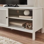 Outlet - Charlie TV Unit - Cane Front - White - Image 3