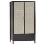 Outlet - Charlie wardrobe - 2 door - Black - Image 6