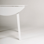 Outlet - Charlie White Round dining table - with drop leaf - Image 5