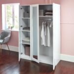 Outlet - Clemmie triple wardrobe - high gloss - white - Image 2