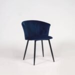 Outlet - Cleo dining chairs - set of 2 - blue and black - Image 2