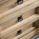 Outlet - Corona Bedside Table - 3 Drawers - Image 4