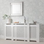 Outlet - Edith Radiator Cover - White - Adjustable