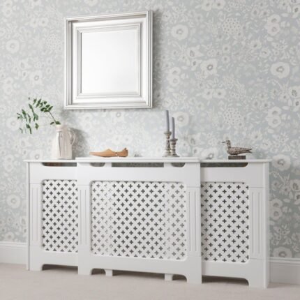 Outlet - Edith Radiator Cover - White - Adjustable